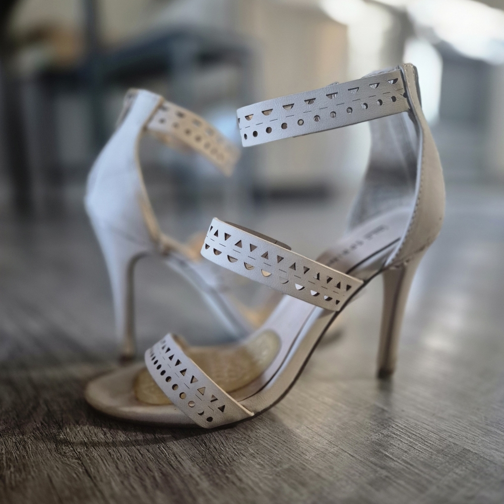 Beige Call It Spring Sandal Heels